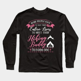 Hiking Mom and Baby Matching T-shirts Gift Long Sleeve T-Shirt